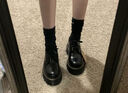 马丁（DR.MARTENS）2976 YS男女款春季舒适百搭黄车线黑色女切尔西靴父亲节礼物 黑色 43 实拍图
