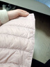 鸭鸭（YAYA）轻薄羽绒服女短款休闲内胆薄款冬季内搭保暖新国标外套KX 粉色 M 实拍图