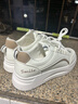 回力女鞋大码41-43脚宽胖mm小白鞋秋季新款孕妇运动板鞋4 白粽 41 实拍图