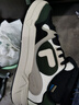 斐乐（FILA） FUSION斐乐潮牌BANK DX男鞋场下滑板鞋新款时尚厚底鞋 豆腐白/黑-TB 41 实拍图