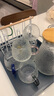 青苹果水杯杯子带把泡茶杯客厅家用耐热玻璃杯清新森系牛奶杯水具套装 彩柄杯x6+壶+茶盘+时尚杯架 实拍图