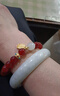 GRAMDA红玛瑙和田玉手链女士高级小众玉石手串珠首饰妈妈生日礼物送老婆 玛瑙和田玉手串8mm 实拍图