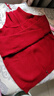 她享针织衫女新年穿搭双拉链针织开衫上衣红色毛衣针织外套T13KZ3240 实拍图