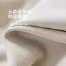米华新高遮光窗帘整套客厅加厚防晒挂钩绒布 奶油丝绒3.0*2.6 实拍图