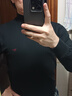 七匹狼2件保暖内衣男士中领上衣100%棉秋衣秋裤纯棉毛衫中老年爸爸衬衣 2件中领上衣(黑色+黑色) XL (175)推荐 130-150斤 实拍图