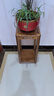 山之林胡桃木实木花架新中式花台客厅花盆架阳台木头置物花几落地摆件台 胡桃木花架【标准款小号】 实拍图