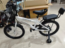 贝琦童（BEIQITONG）儿童自行车单车2-3-4-6-9-10岁男孩童车中大童女孩小孩宝宝脚踏车 顶配白【高强圈】暴君轮靠背后座 18寸适合身高(115-135)CM 实拍图