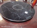 芝梵饭菜保温板加热菜板保温板暖菜板家用带电磁炉火锅暖菜板+火锅+自动旋转家庭旋转餐桌加热转盘 石纹黑丨90CM【电动+手动旋转】电磁炉火锅款 实拍图