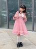 安妮优儿（Anneyol）女童连衣裙春秋款裙子2025新款儿童洋气秋装小女孩衣服红色公主裙 香槟色加绒 140 实拍图