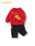巴拉巴拉童装宝宝套装婴儿衣服2025运动两件套儿童可爱加绒潮209125104202 实拍图