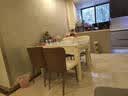 RNGIG餐椅家用轻奢现代简约餐桌椅麻将椅新款靠背高级感凳子棋牌室椅子 浅灰棕超纤皮-黑色碳素钢腿1把 实拍图