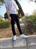 凡迪时尚（FANDISS）西裤男春夏款男士垂感直筒休闲裤韩版长裤九分小西装裤直筒裤子 黑色长裤 32 建议130-140斤内 实拍图