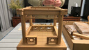晚峰纯实木制故宫凝香亭斗拱隼牟榫牟榫卯积木结构亲子玩具古建筑模型 故宫凝香亭原木色[脊兽红木] 实拍图