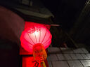 通尚洁大红灯笼大门挂的2026免插电池植绒室外阳台新年春节结婚装饰品 【一对】120#全家福+遥控电池灯 实拍图
