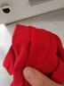 京东京造【云柔棉10A抑菌】新疆棉保暖内衣女秋衣秋裤女套装 中国红女 M 实拍图
