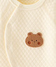 贝瑞加（Babyprints）婴儿连体衣保暖哈衣男女宝宝夹棉爬服加厚连身衣家居服 黄熊73 实拍图