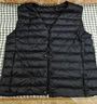 鸭鸭（YAYA）轻薄羽绒马甲女冬装短款内胆时尚女款马夹外套背心K 黑色 3XL 180 实拍图