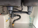 起点如日（QIDIANRURI）洗菜盆下水管水槽下水管套装洗碗池台盆排水管防臭厨房下水套装 后置双槽（110+140）带净水接头 实拍图