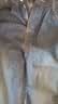 棉致显瘦高腰复古直筒阔腿牛仔裤女秋冬季新款垂感宽松休闲裤子女加绒 c166水泥灰【高品质27.5】 M 90-100斤 实拍图