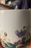 金岚玉唐山骨瓷小杯子骨瓷品茗杯小茶杯3英寸家用咖啡杯办公室水杯 虞美人草-小方杯1个 实拍图