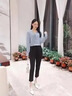 冰丝小脚哈伦裤女款夏季薄裤子时尚显瘦高腰大码黑色新款女士裤子 黑色【 1918-3夏季薄款冰丝】 M   建议【85-100斤】 实拍图