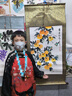 檀烨轩空白卷轴书法宣纸画轴挂画毛笔字国画长卷画纸挂轴字画装裱四尺三开金兰花 实拍图