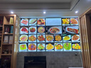 西周灯箱led酒店广告展示点餐菜牌菜谱菜单水晶磁吸超薄墙面发光灯牌灯箱 画面设计打印 实拍图