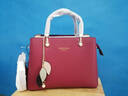 稻草人包包女包2025新款时尚牛皮手提包百搭大容量斜挎包生日礼物送老婆 波尔多红-牛皮款 实拍图