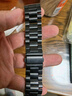 中沃 适用华为手表表带watch4pro/gt5/watch3/gt4/gt3pro/gt2不锈钢金属链式商务休闲表带 黑色【三株钢带】46/48mm通用 实拍图