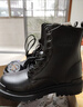 卡帝乐鳄鱼（CARTELO）马丁靴男款冬季加绒2025工装靴子男厚底皮靴高帮男靴作战靴 实拍图