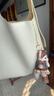 CHARLES&KEITH大容量通勤子母单肩包托特包包女包生日礼物CK2-40270966-1 Cream奶白色 L 实拍图