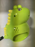 曲彤恐龙学生小闹钟起床神器音乐儿童男孩女孩时钟表专用桌面卡通静音 浅绿笨笨龙 6英寸 实拍图