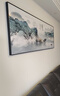 瑞尚（RUISHANG） 新中式客厅装饰画大气山水画横版沙发背景墙画挂画轻奢晶瓷壁画 海纳百川 210*70/烤瓷镶钻/适合3m沙发 实拍图