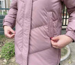 鸭鸭（YAYA） 中年妈妈羽绒服女新款中长款冬装连帽加厚中老年人保暖棉袄外套 粉色 L (165) 实拍图