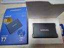 三星（SAMSUNG）4TB Type-c USB 3.2 移动固态硬盘（PSSD） T7 灰色 NVMe传输速度1050MB/s 手机直连笔记本外接 实拍图