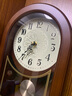 枫叶（MapleLeaf）家用实木座钟客厅复古台式个性时钟摆件新中式简约石英钟桌面钟表 鹅掌楸木+静音石英机芯+阿拉伯盘 实拍图
