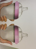 可么多么（como tomo）宝宝奶瓶新生儿 宽口硅胶奶瓶防摔 250ml*2 粉色 (3-6月) 实拍图