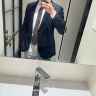 By Creations柏品纯羊毛西装套装男士商务职业正装修身高档伴郎服新郎结婚西服 灰色套装 46 实拍图