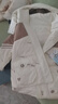 高品质白鸭绒羽绒服刺绣爱心短外套2023冬新款连帽小个子宽松保暖 米白色 M (80-110斤) 实拍图