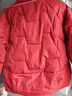 啄木鸟品牌女装红色显瘦立领羽绒棉服棉衣短款2025年冬季新款保暖外套 酒红色 L 105-120斤 实拍图