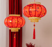 新新精艺春节装饰新年灯笼大门挂的仿羊皮灯笼阳台挂的一对2026新款宫灯 实拍图