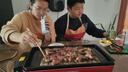 扬子 电烧烤炉家用烤串机无烟控温大容量分体可拆洗烤肉机烤肉锅烤盘电烤炉铁板烧煎烤机烧烤炉烤架 红色【烤炉+烤网+烤盘】+礼包 1层 实拍图
