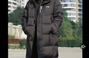 李宁（LI-NING）情侣羽绒服加厚科技中长款秋冬新款男女冬季东北连帽运动过膝大衣 经典黑(连帽不拆卸)80%鸭绒 XL 实拍图