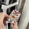 ZIPPO醒狮鸿运当头镶嵌重甲正版防风打火机高档男士礼品 镀银醒狮木盒装+小油+火石 实拍图