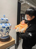 巴拉巴拉童装轻薄羽绒服婴儿外出连体衣冬装宝宝爬服儿童衣服男童女童 橙黄31373 80 实拍图