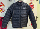 adidas 600蓬休闲修身保暖立领鸭绒羽绒服男装阿迪达斯官方轻运动 黑色(推荐选大一码)   S 实拍图