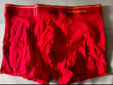 猫人本命年马年男士红内裤男纯色棉红裤衩喜庆礼盒装2内裤+2袜子L 实拍图