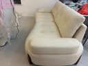 全友家居奶油风家具真皮沙发中小户型实木脚头层牛皮艺沙发四人位沙发 实拍图