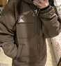 adidas 600蓬拒水保暖双面穿休闲连帽鸭绒羽绒服男女秋冬阿迪达斯 岩层深土地棕   S   实拍图