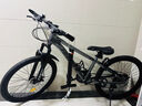 永久（FOREVER）自行车男女铝合金双碟刹山地车青少年成人越野竞技避震单车 21速26寸铝架-消光灰 实拍图